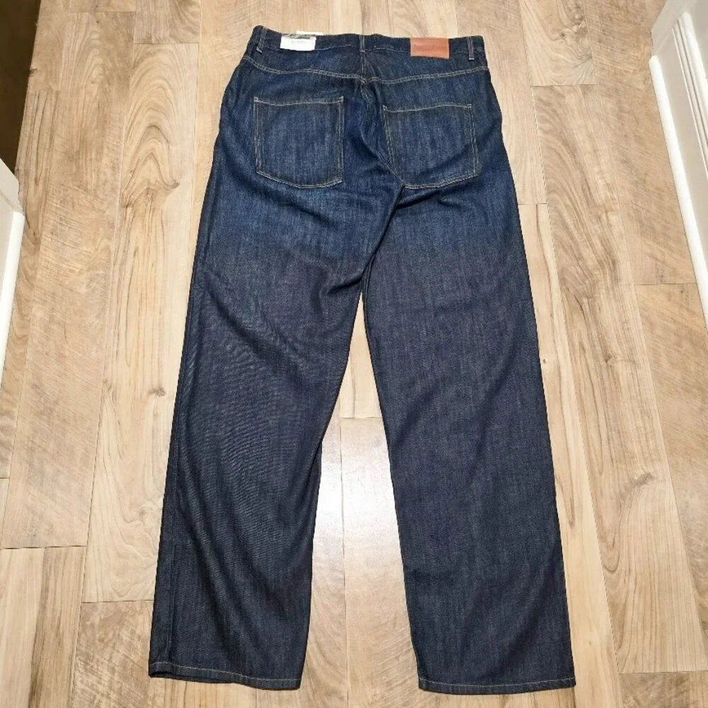 Nwt Willis & Walker Sz 42* Big & Tall Relaxed Fit Dark Wash Jeans USA Made 43x39